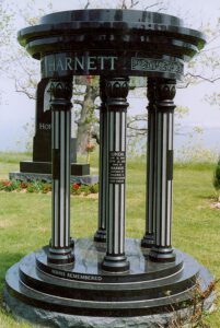 Custom Granite Memorial Harnett Monument