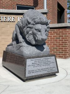 Lion Memorial Made of Granite