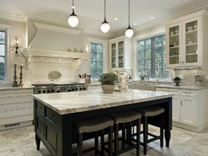 Image of a granite counter in a nice kitchen