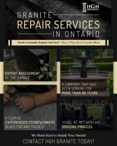 granite repair services infographic