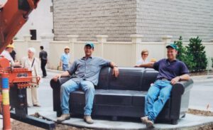 Granite couch install