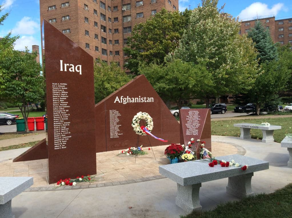 Afghanistan and Iraq memorial, Buffalo, NY, USA