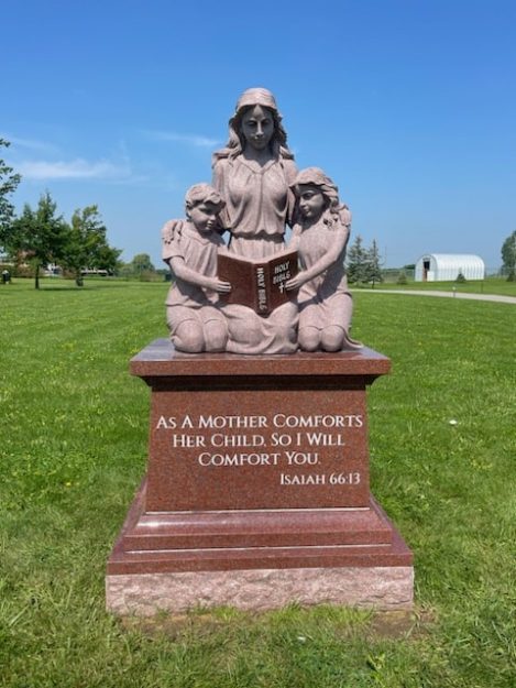 Mother & Children Area Marker for Catholic Cemeteries of the Diocese of Hamilton