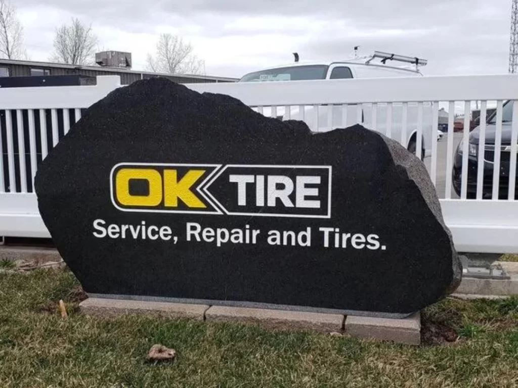 Granite signage for business