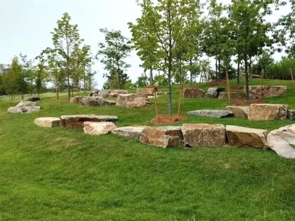 Trillium Park landscape stones