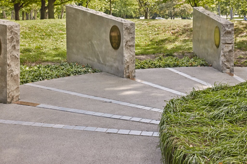 Granite Setts used in the Landscape of the Nations Memorial in Ontario
