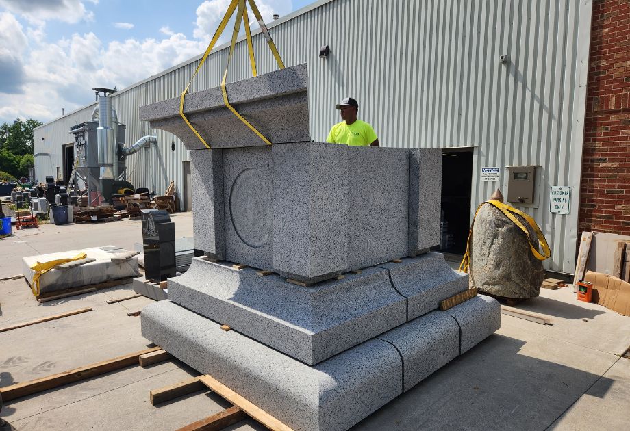 Granite base for the Queen Elizabeth statue