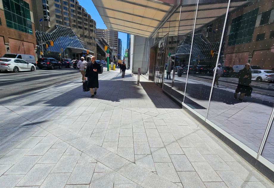 160 Front Street Granite Paving, Curbs and Benches
