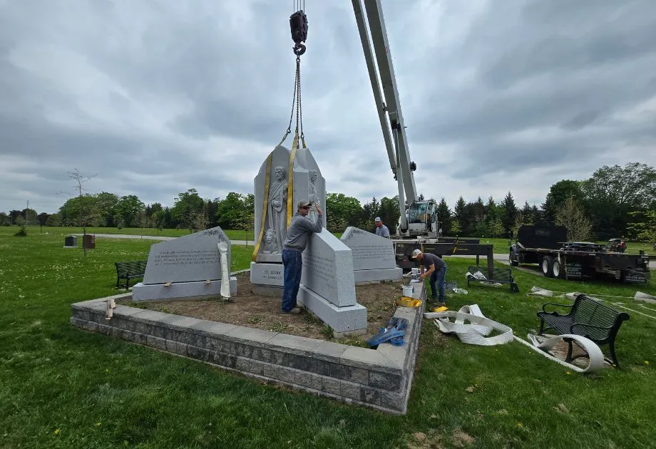 Four Evangelists Monument Installation