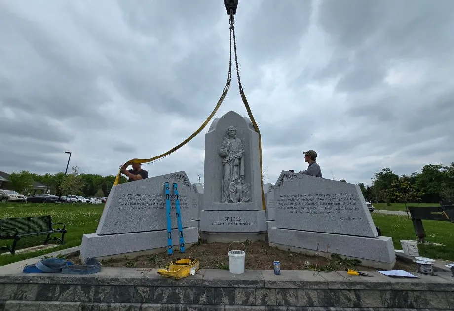 Four Evangelists Monument Installation