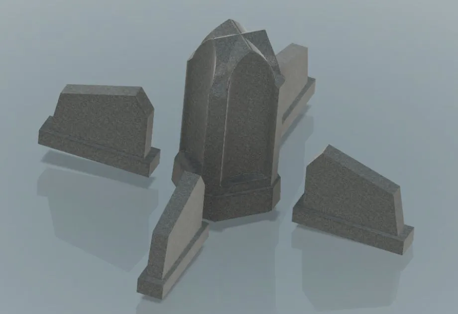 Four Evangelists Monument 3D render