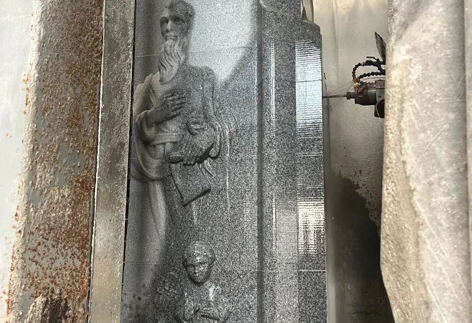 Four Evangelists Monument Granite Carving