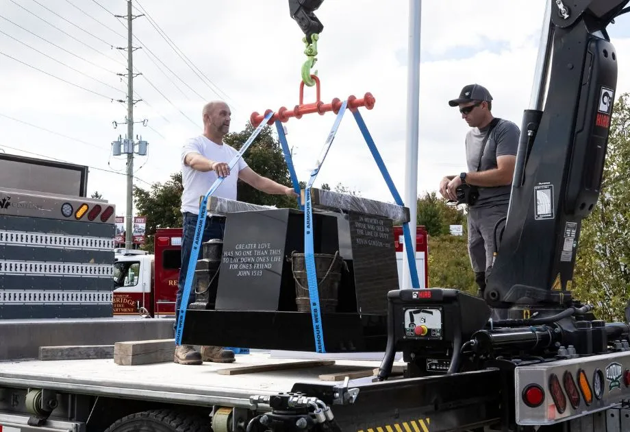 Uxbridge Firefighters’ Memorial Installation