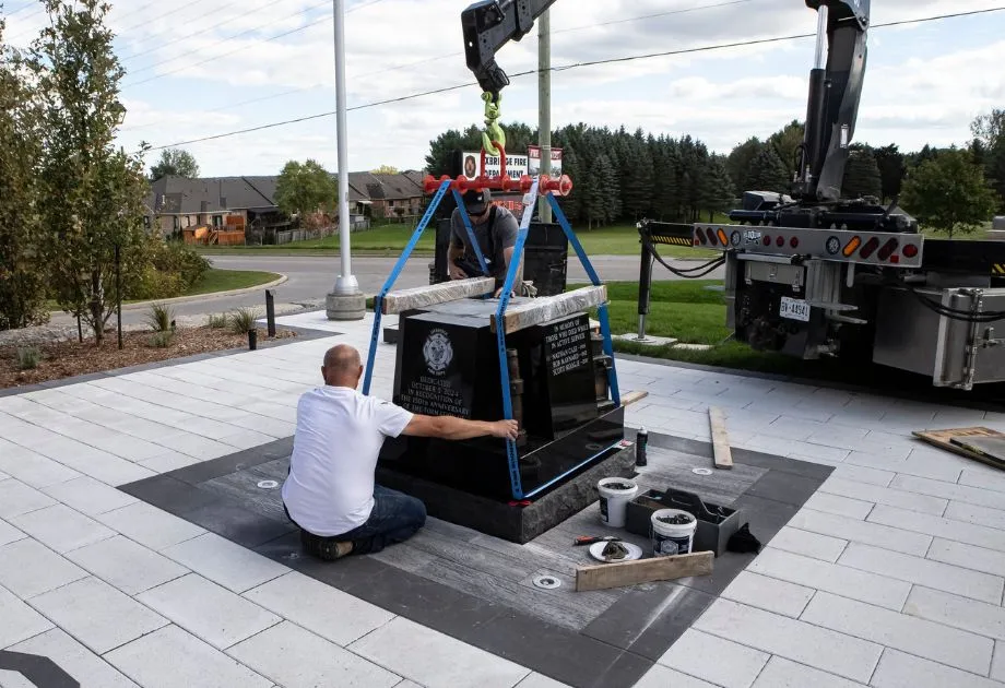 Uxbridge Firefighters’ Memorial Installation