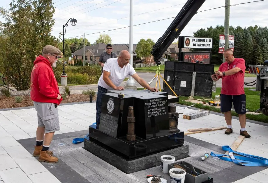 Uxbridge Firefighters’ Memorial Installation