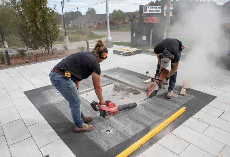 Uxbridge Firefighters’ Memorial Installation