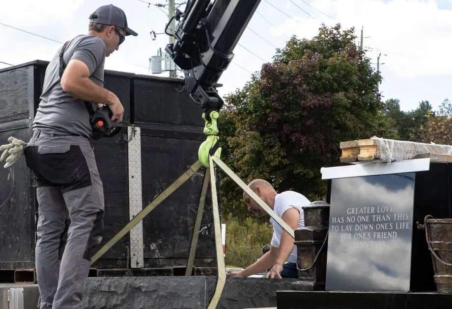 Uxbridge Firefighters’ Memorial Installation