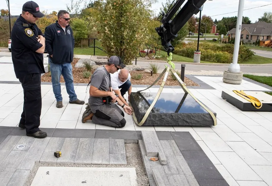 Uxbridge Firefighters’ Memorial Installation