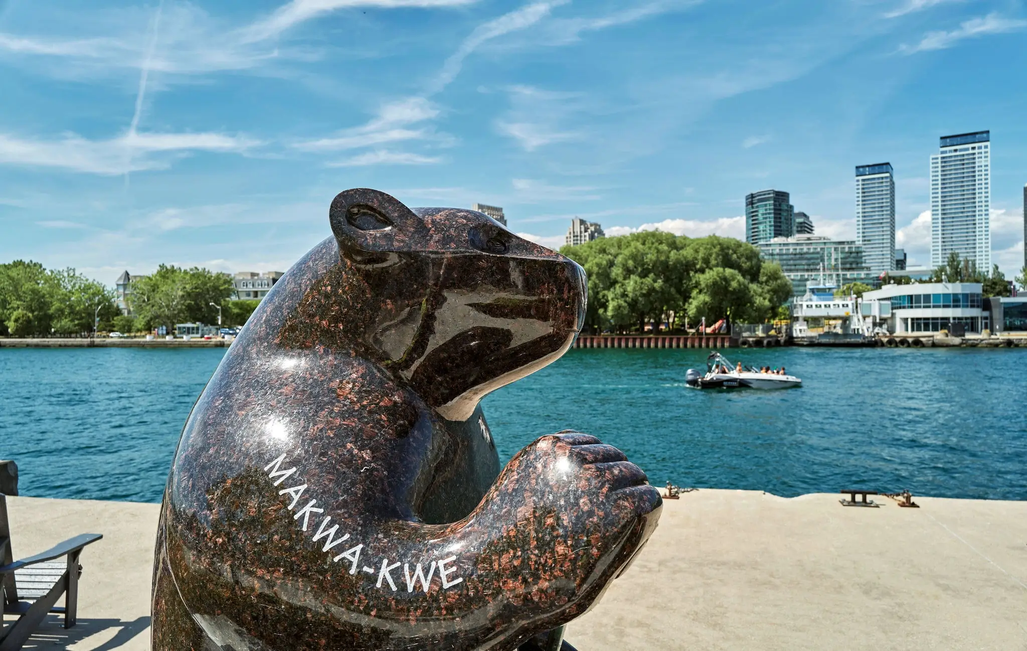 sculpture of makwa kwe